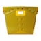 Flipside Corrugated Postal Storage Tote, 18-1/4 in L x 13-1/4 in W x 11-3/5 in H, Yellow, Plastic, 4 PK 40142 - alternate 4