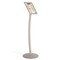 M&T Displays Pedestal Sign Holder Restaurant Menu Board Floor Standing 8.5 x 11 White Pearlic UCUMB20581X2000 - alternate 1