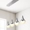 Jonathan Y Elyse Teardrop 47" 4-Light Modern Mid-Century Iron/Acrylic Integrated Linear LED Pendant, Chrome/Whit JYL7122A - alternate 5