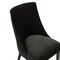 Manhattan Comfort Beever Chenille Wood Dining Chair in Black - Set of 2 DC103-BK - alternate 3