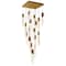 Cwi Lighting Petra Integrated LED 24in Brass Chandelier with Handcrafted Glass 1723P24-17-624 - alternate 1