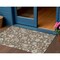 Homeroots 3' X 5' Chocolate Beige And Blue Floral Washable Indoor Outdoor Area Rug 597806 - alternate 1