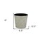 Homeroots 7in Silver Recycled Plastic Indoor Outdoor Round Pot Planter 488223 - alternate 3