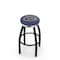 Holland Bar Stool Co 36" Blk Wrinkle Florida Swivel Bar Stool, Chrome Ring L8B2C36FlorUn - alternate 1