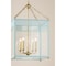 Mitzi Rosalie 4 Light Lantern 17.25 In. Aged Brass/Soft Arctic Blue H932704L-AGB/SAO - alternate 4
