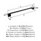 Amerock Mulholland Oil Rubbed Bronze Traditional 24 in 610 mm Towel Bar BH36024ORB - alternate 2