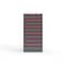 Strong Hold 10 drawer cabinet - (6x 4ft, 4x 5ft) - Red accents - E-Lock w/ Tracking S3060-PPTAS-1003DS - alternate 1
