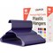 Campior Premium Clothes Hangers, Slim, Durable Plastic with Shoulder Grooves, Purple, 10PK CMPPLH10PU - alternate 1