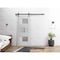 Vdomdoors Slab Barn Door Panel 32 x 80in, Nordic White W/ Frosted Glass, Pocket Closet Sliding SETE6933S-NOR-32 - alternate 1