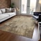 Homeroots 9' X 12' Brown And Beige Abstract Washable Indoor Outdoor Area Rug 612314 - alternate 3