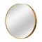 Homeroots 16" Gold Round Aluminum Framed Bathroom Vanity Mirror 565017 - alternate 3