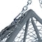 Leisuremod Teardrop Hanging Swing Chair with Stainless Steel Stand, 440 lb Capacity, Weatherproof RSCGR-57LGR - alternate 5