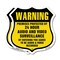 Signmission 24 Hour Surveillance Shield Sign Warning, 6 inch X 6 inch, Plastic Sign, 2PK SHI-P-2PACK-6-354 - alternate 1