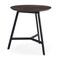 Homeroots 23" Espresso and Black Solid Wood and Metal Tray Table 605380 - alternate 1