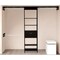 Homeroots 98" Dark Brown Wood And Metal Closet System 478424 - alternate 2
