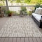 Homeroots 9' X 12' Tan And Beige Abstract Washable Indoor Outdoor Area Rug 602525 - alternate 4
