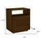 Homeroots 23" Brown Wood Accent Cabinet 691674 - alternate 2