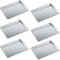 Amgood 13 in. x 18 in. Half Size Perforated Aluminum Bun / Sheet Pan, 6PK AMG PBP-19G-1813-6PK-Z - alternate 1