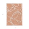 Homeroots 10' X 14' Salmon And Ivory Abstract Washable Indoor Outdoor Area Rug 597522 - alternate 3