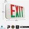 Sure-Lites Red/Green Selectable Lettering Polycarbonate LED Exit Sign APX7RG - alternate 2