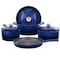Megachef 7 Piece Enameled Cast Iron Cookware Set in Blue 750124531M - alternate 3