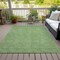 Homeroots 9' X 12' Green And Ivory Geometric Washable Indoor Outdoor Area Rug 602369 - alternate 3