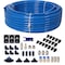 Wrightmaster Garage Air Compressor Accessories Master Kit, 3/8 in. (9. 5MM) OD x 60 Feet PU Tubing, Blue Tubing ZR-220507 - alternate 1