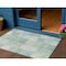 Homeroots 3' X 5' Blue Geometric Washable Indoor Outdoor Area Rug 608163 - alternate 1