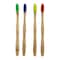 Pursonic 4 Pack Eco Bamboo Toothbrushes with Soft Nylon Bristles BBTB4 - alternate 1