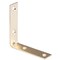 Prosource Corner Brace, 1-1/2 in L, 1-1/2 in W, 1/2 in H, Steel, Bright Brass, 1.8 mm Thick Material CB-S015-C4PS - alternate 2