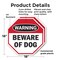 Signmission Warning Beware of Dog, 18 inch X 18 inch, Plastic Sign, 2PK OC-P-2PACK-18-337 - alternate 3