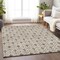 Homeroots 3' X 5' Brown And Beige Geometric Washable Indoor Outdoor Area Rug 595709 - alternate 4