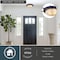 Vaxcel Orleans 15-in W Navy Blue Gold Coastal Ship Wheel Flush Mount Indoor Outdoor Ceiling Light Fixture C0316 - alternate 3