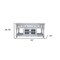 Homeroots 70" White Solid Wood Open shelving Distressed TV Stand 528740 - alternate 3