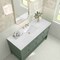 James Martin Vanities Breckenridge 60 in. Single Vanity, Smokey Celadon, w/ 3 CM Arctic Fall Solid Surface Top 330-V60S-SC-3AF - alternate 2