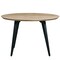 Leisuremod Round 47 in W, 30 in L, MDF/Metal, Butternut RTM47BN - alternate 4
