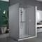 Fab Glass And Mirror Portofino Frameless Double Sliding Shower Door 44in. - 48in. W x 74in. H Clear Tempered Glas SHPR48X74BN - alternate 3