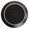 Elama Paul 6 Piece Stoneware Salad Plate Set in Matte Black with Gold Rim ELM-PAUL6S - alternate 4