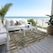 Homeroots 5' X 8' Black Taupe And Beige Moroccan Washable Indoor Outdoor Area Rug 577182 - alternate 3