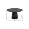 Homeroots 60" Black Solid Wood Pedestal Base Round Top Dining Table 721067 - alternate 2