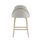 Manhattan Comfort Gracie Counter Stool  in Stone and Gold - Set of 3 3-CS019-GST - alternate 4