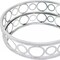 Homeroots 14in Silver Round Metal Geometric Vanity Tray 274454 - alternate 2