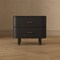 Manhattan Comfort Solara 30 in Solid Wood Nightstand in Black (2-Drawer) NS1788-2 - alternate 4