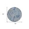 Homeroots 8' Denim Blue Gray And Ivory Round Geometric Washable Indoor Outdoor Area Rug 594775 - alternate 3