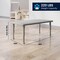 Flash Furniture 7 PC Plastic Activity Table and 6 Chairs Set, 10.5 inSeat Height-Soft Gray YU-YCX-0013-2-RECT-TBL-SFTGY-E-GG - alternate 3