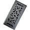 Sierra Grates 4 in. H X 14 in. W Powder Coat Steel, Granite Grey Floor Register FLR414-GRY - alternate 2