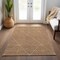 Homeroots 5' X 8' Terra Cotta And Ivory Geometric Washable Indoor Outdoor Area Rug 612155 - alternate 2