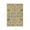 Homeroots 8' X 10' Yellow Gray And Charcoal Oriental Washable Indoor Outdoor Area Rug 582083 - alternate 2
