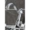 Kingston Brass Two-Handle Wall Mount Bridge Kitchen Faucet, Polished Chrome KS3251AX - alternate 4