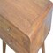 Homeroots 20" Brown Solid Wood Two Drawer Nightstand 651856 - alternate 3